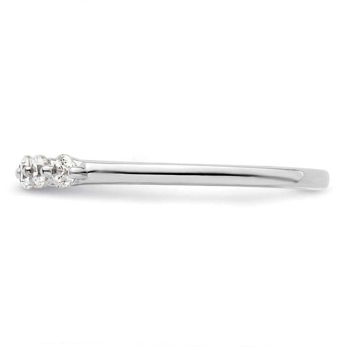 Buy Stylish 14K White Gold 5-Stone Diamond Band Setting (2.3mm) - Luxury Value-3