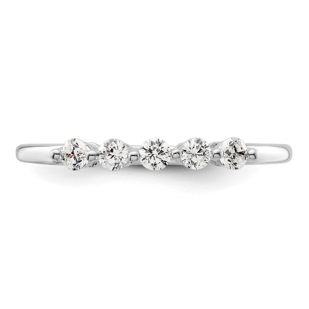 Buy Stylish 14K White Gold 5-Stone Diamond Band Setting (2.3mm) - Luxury Value