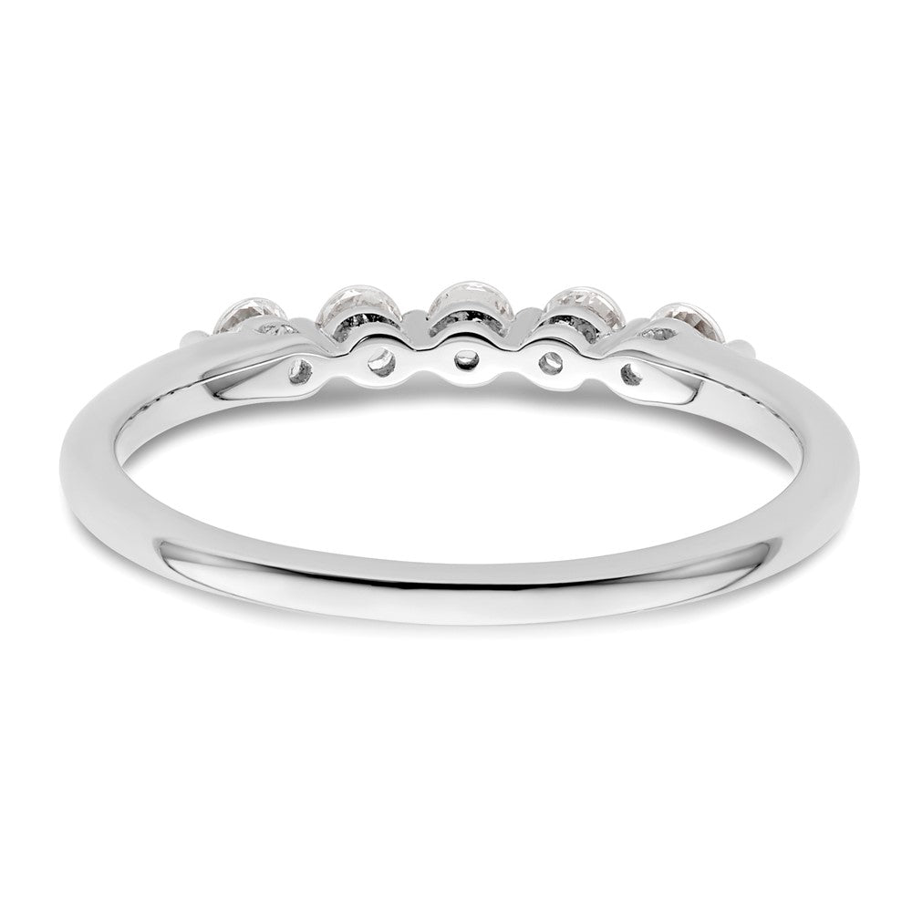 Buy Stylish 14K White Gold 5-Stone Diamond Band Setting (2.3mm) - Luxury Value