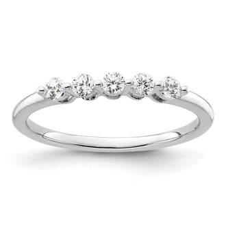 Buy Stylish 14K White Gold 5-Stone Diamond Band Setting (2.3mm) - Luxury Value