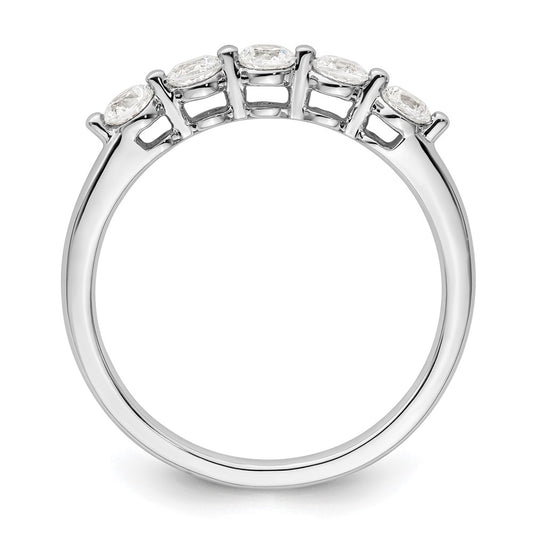 Buy Exclusive 14K White Gold Diamond Band - 5-Stone, 1/2 Carat, Stylish Value