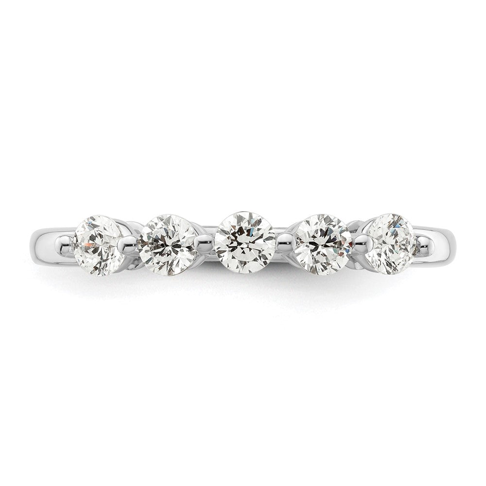 Buy Exclusive 14K White Gold Diamond Band - 5-Stone, 1/2 Carat, Stylish Value
