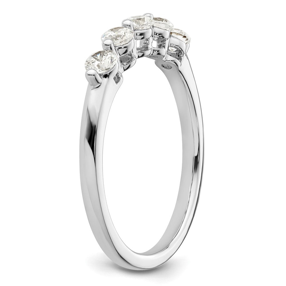 Buy Exclusive 14K White Gold Diamond Band - 5-Stone, 1/2 Carat, Stylish Value
