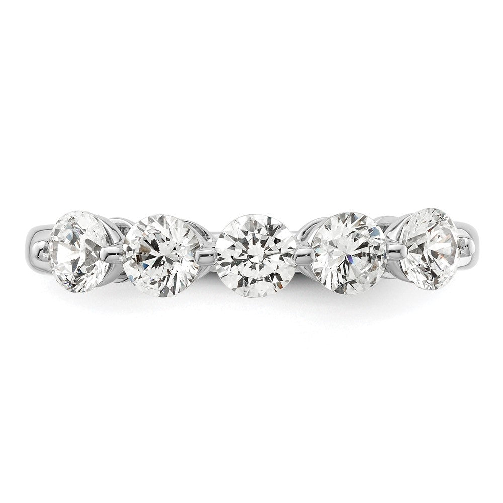 Buy Stylish 14K White Gold 5-Stone Diamond Band with 1 Carat Diamonds