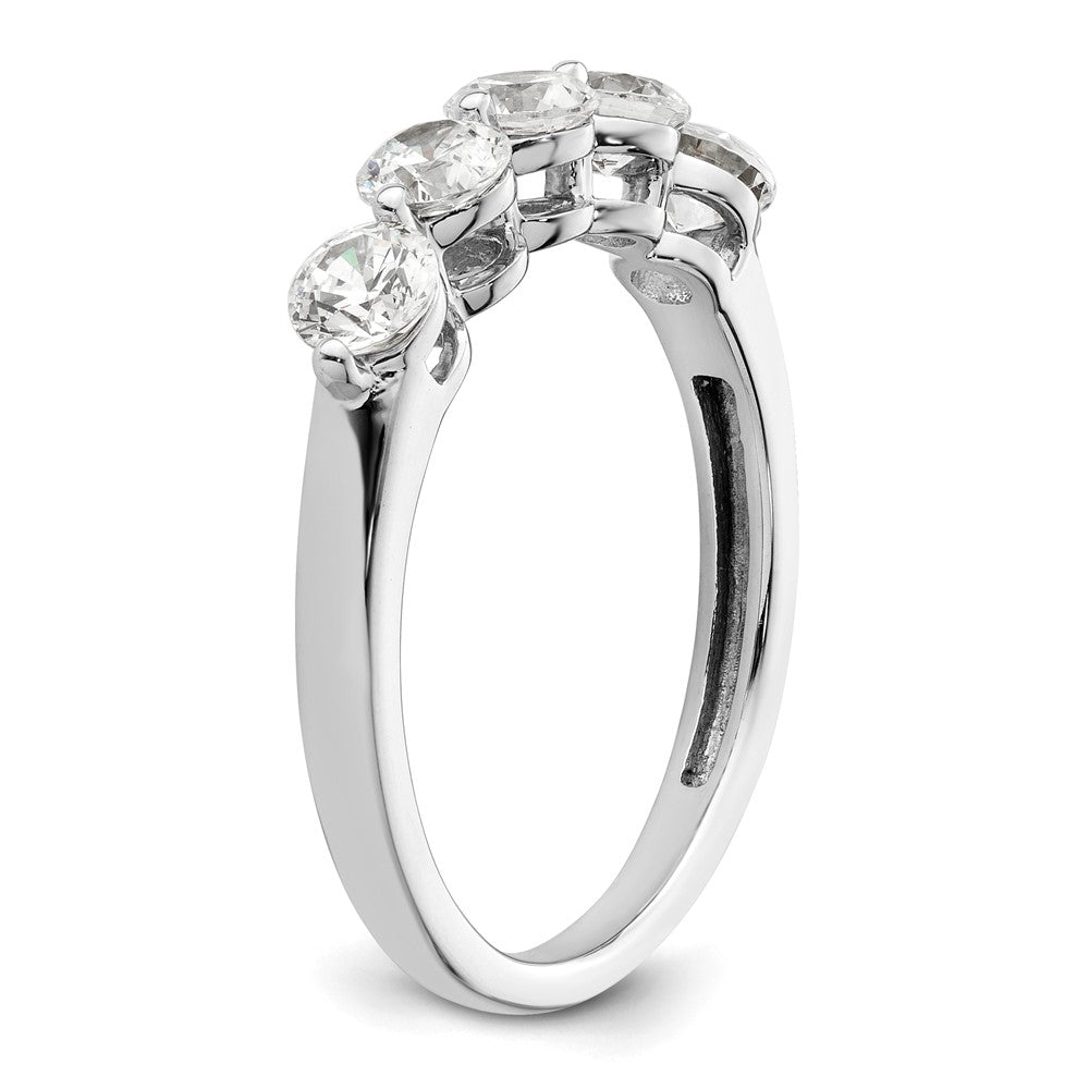 Buy Stylish 14K White Gold 5-Stone Diamond Band with 1 Carat Diamonds