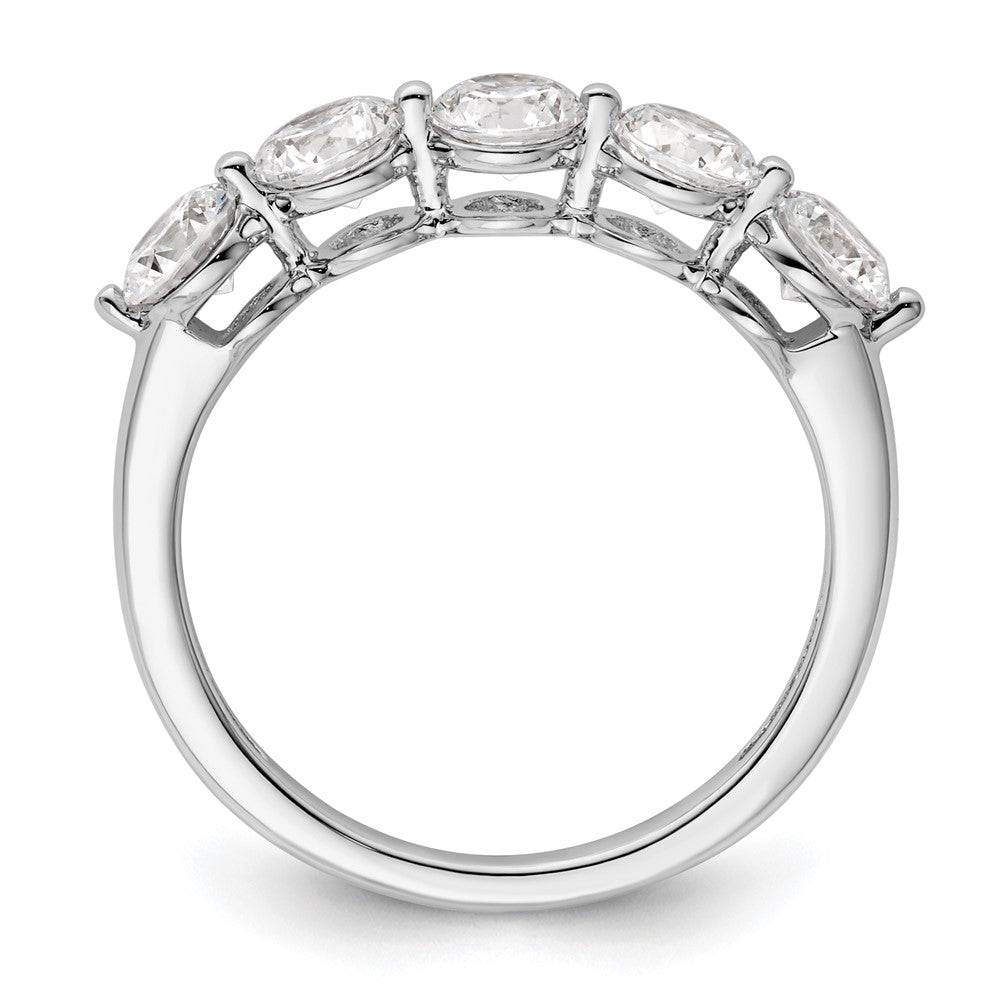 High-Quality 14K White Gold 5-Stone Diamond Band - 1.5 Carat Luxury Value