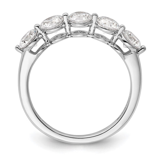 High-Quality 14K White Gold 5-Stone Diamond Band - 1.5 Carat Luxury Value