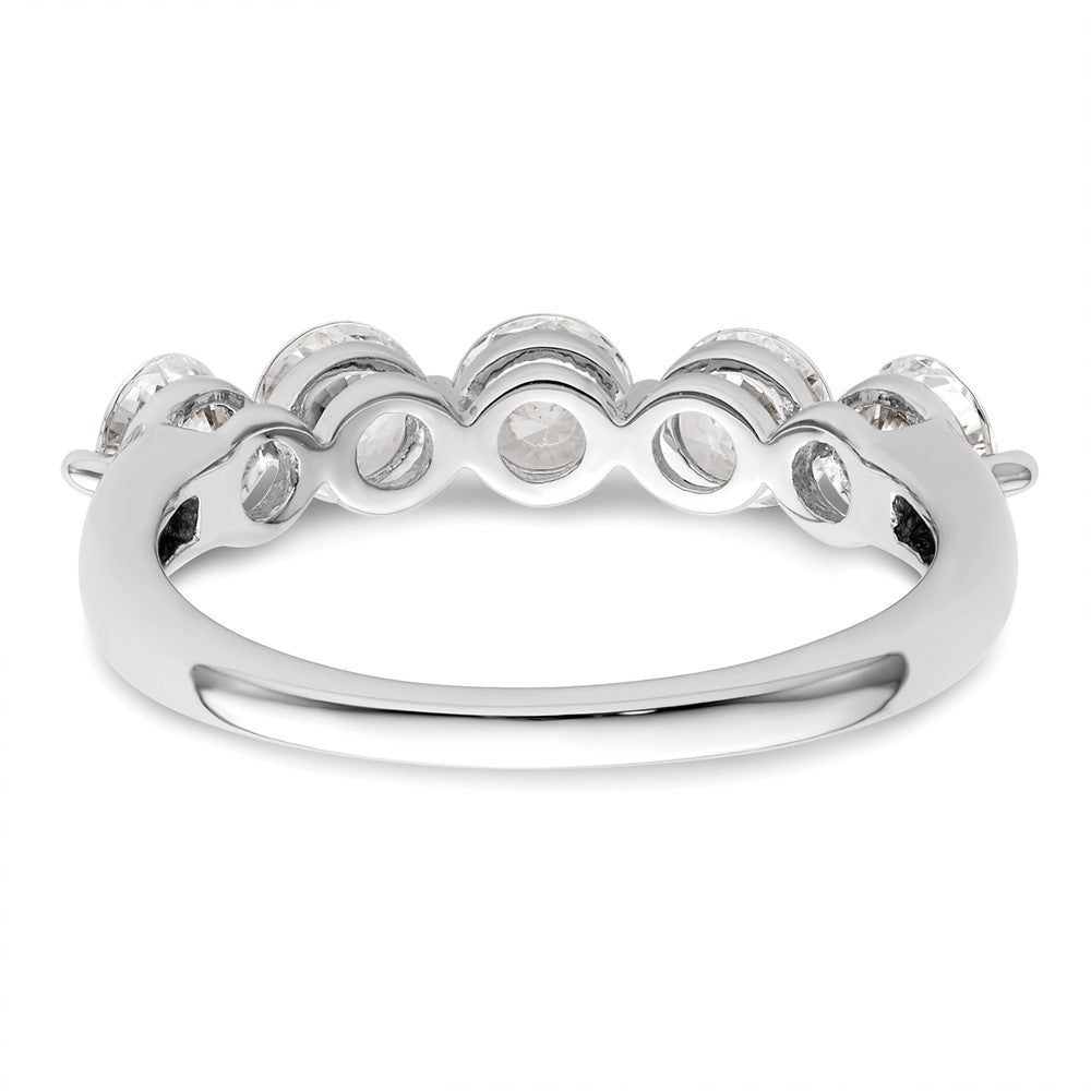High-Quality 14K White Gold 5-Stone Diamond Band - 1.5 Carat Luxury Value