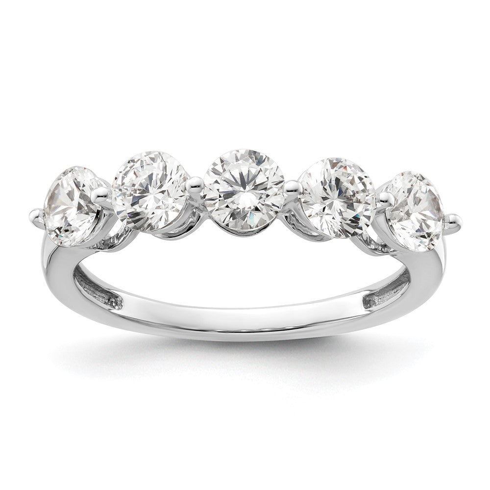 High-Quality 14K White Gold 5-Stone Diamond Band - 1.5 Carat Luxury Value