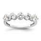 High-Quality 14K White Gold 5-Stone Diamond Band - 1.5 Carat Luxury Value-1