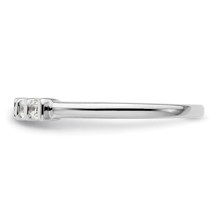 Buy Exclusive 14K White Gold 5-Stone Diamond Band Setting - Stylish & Affordable-3