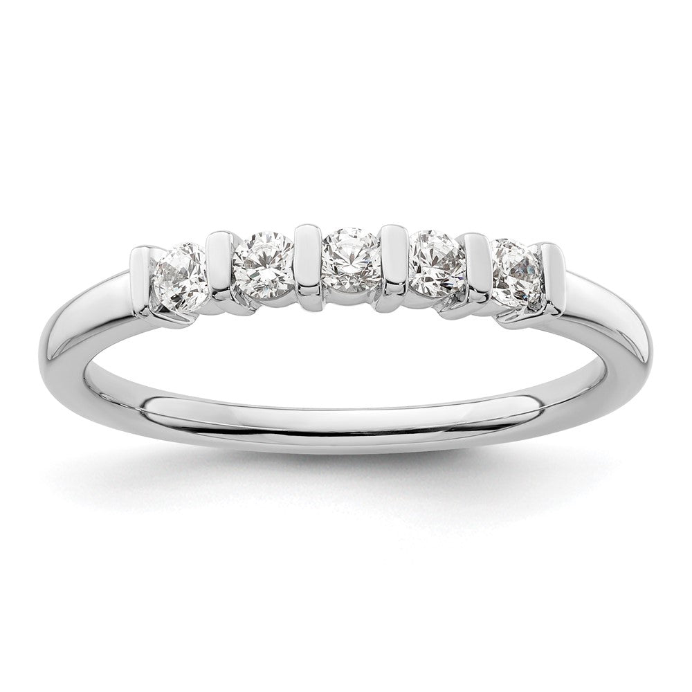 Buy Exclusive 14K White Gold 5-Stone Diamond Band Setting - Stylish & Affordable