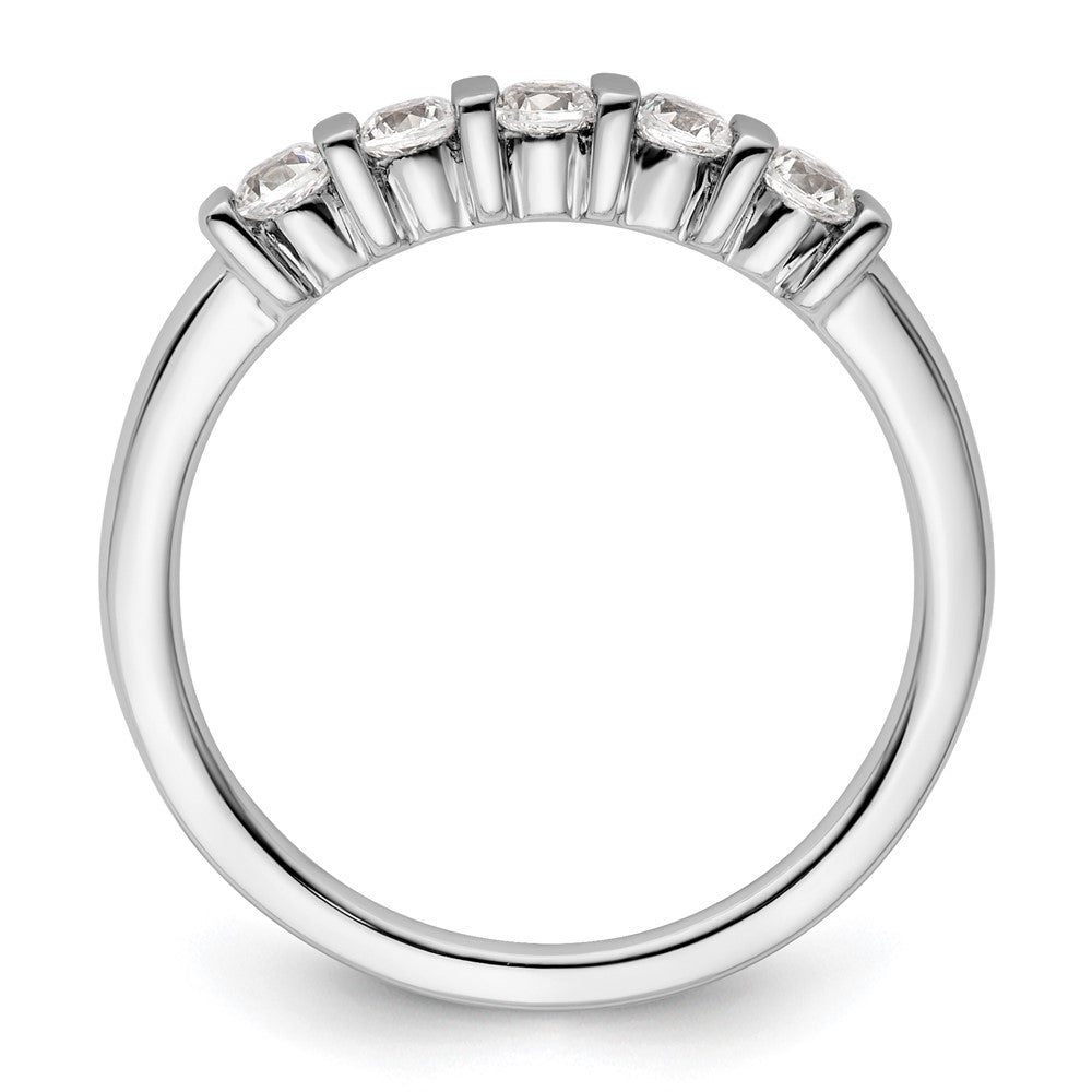 Buy Exclusive 14K White Gold Diamond Band - 5-Stone, 1/3 Carat Value