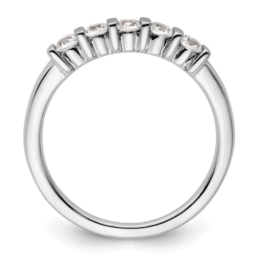 Buy Exclusive 14K White Gold Diamond Band - 5-Stone, 1/3 Carat Value