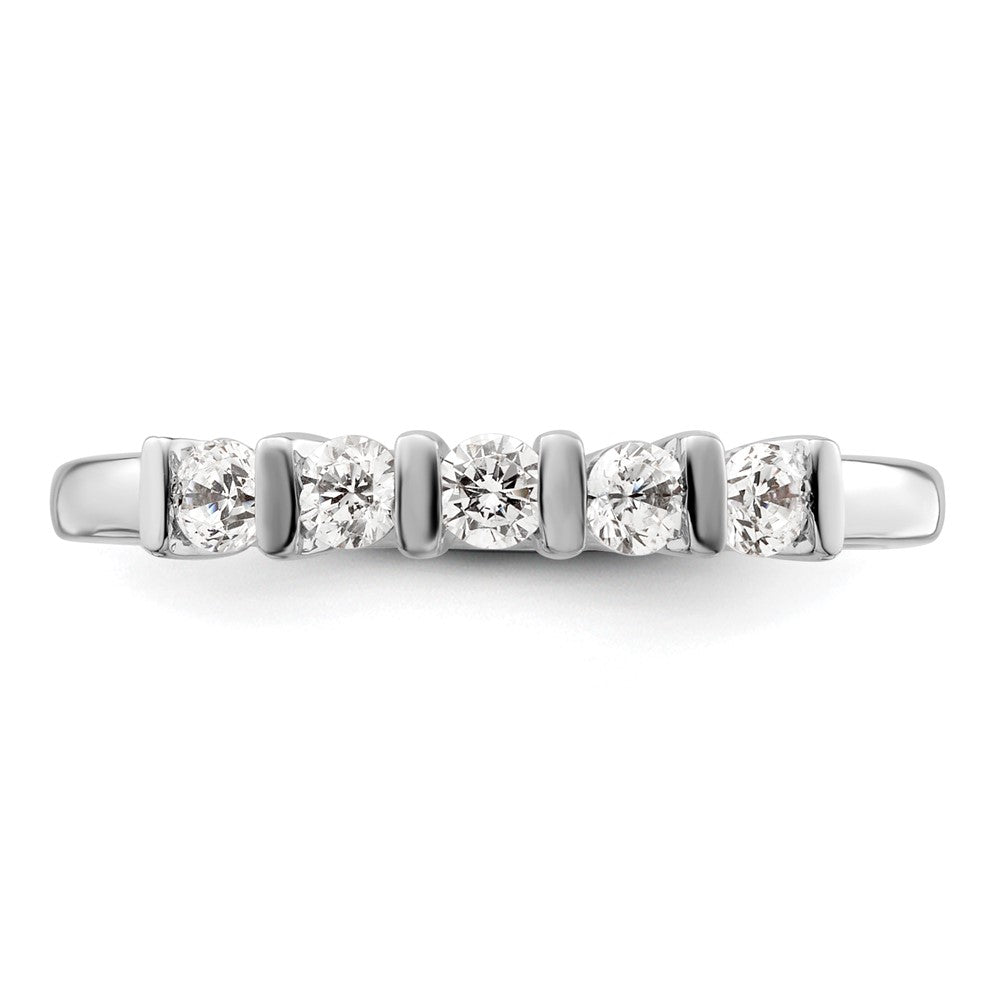 Buy Exclusive 14K White Gold Diamond Band - 5-Stone, 1/3 Carat Value