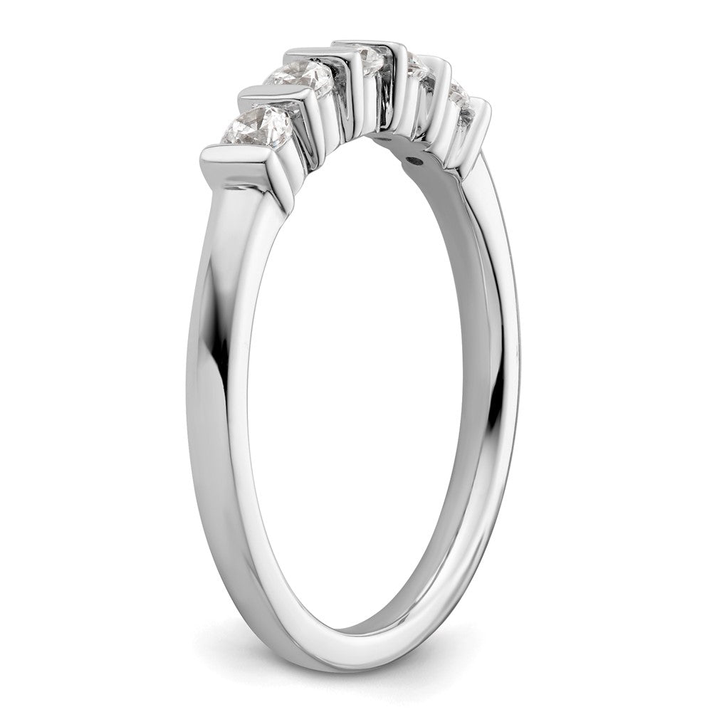 Buy Exclusive 14K White Gold Diamond Band - 5-Stone, 1/3 Carat Value