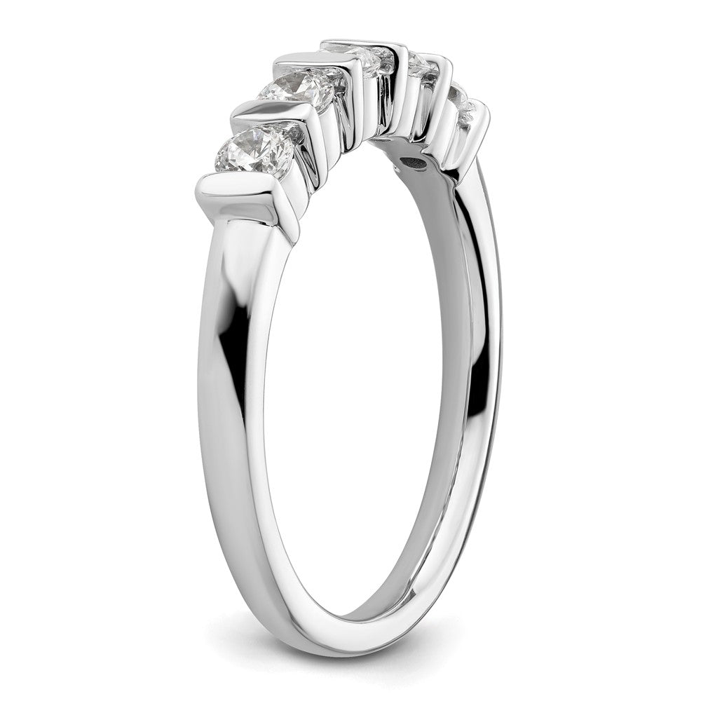 Buy Stylish 14K White Gold 5-Stone Diamond Band with 1/2 Carat Diamonds