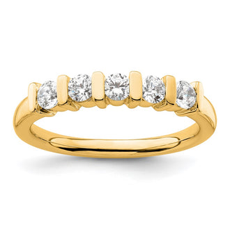 Buy Stylish 14K White Gold 5-Stone Diamond Band Setting (2.9mm) - Luxury Value