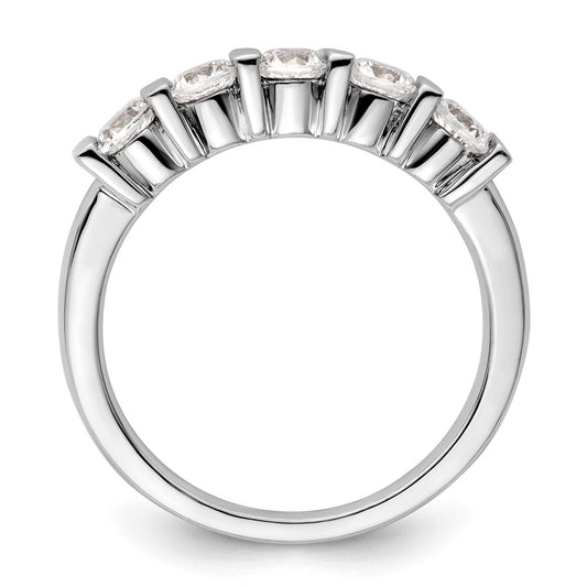 Buy Stylish 14K White Gold 5-Stone Diamond Band - 3/4 Carat Luxury Value