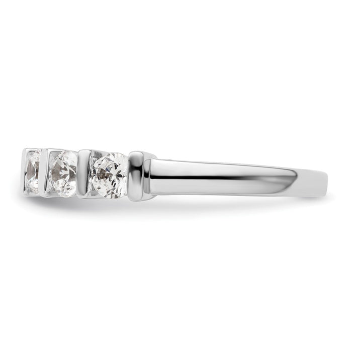 Buy Stylish 14K White Gold 5-Stone Diamond Band - 3/4 Carat Luxury Value-3