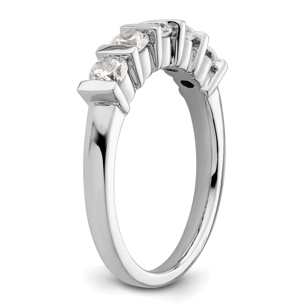 Buy Stylish 14K White Gold 5-Stone Diamond Band - 3/4 Carat Luxury Value