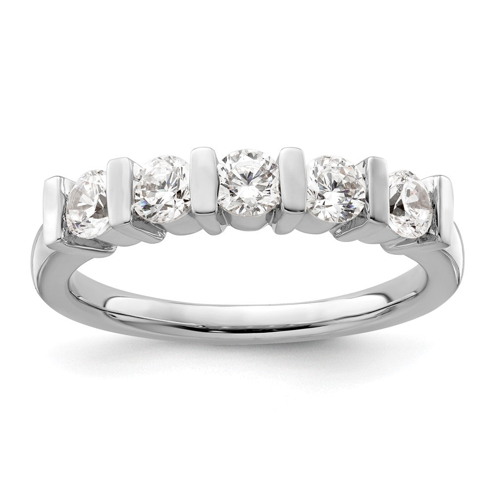 Buy Stylish 14K White Gold 5-Stone Diamond Band - 3/4 Carat Luxury Value