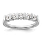 Buy Stylish 14K White Gold 5-Stone Diamond Band - 3/4 Carat Luxury Value-1