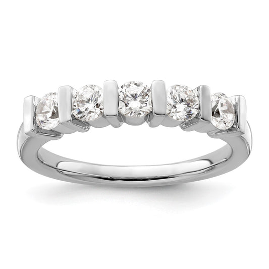 Buy Stylish 14K White Gold 5-Stone Diamond Band - 3/4 Carat Luxury Value