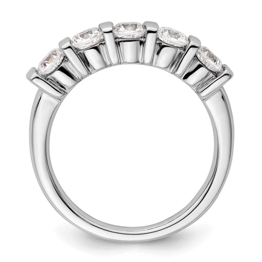 Buy Stylish 14K White Gold 5-Stone Diamond Band with 1 Carat Diamonds