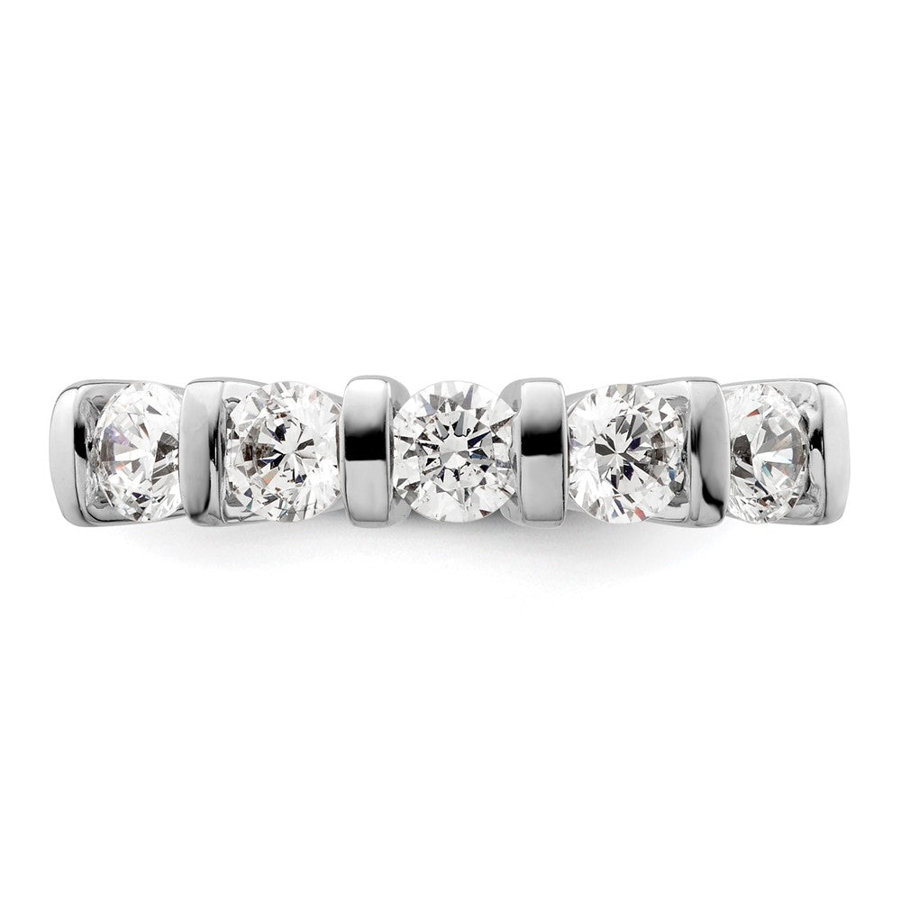 Buy Stylish 14K White Gold 5-Stone Diamond Band with 1 Carat Diamonds