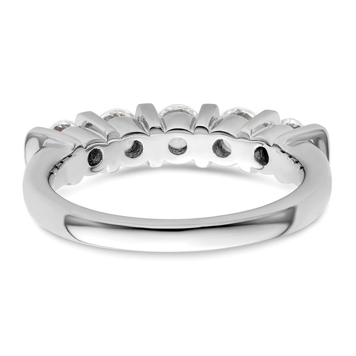 Buy Stylish 14K White Gold 5-Stone Diamond Band with 1 Carat Diamonds-5