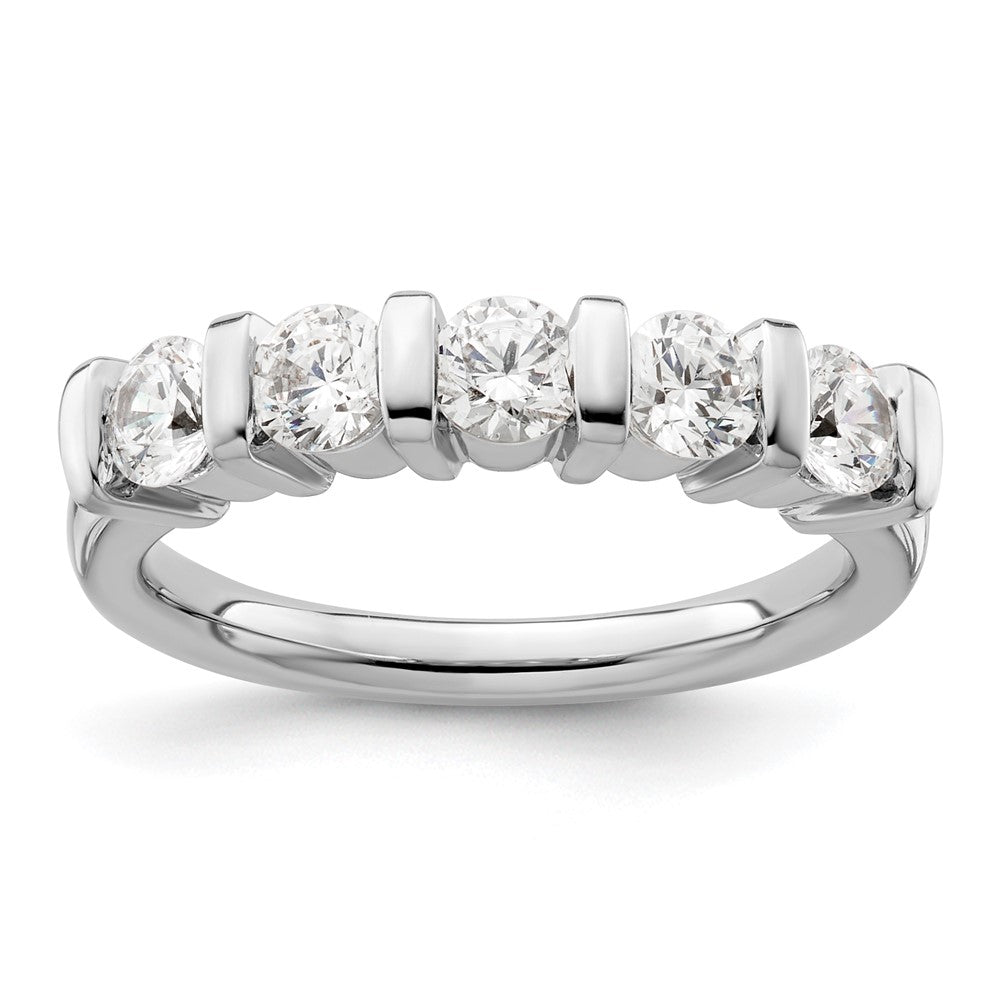 Buy Stylish 14K White Gold 5-Stone Diamond Band with 1 Carat Diamonds