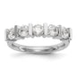 High-Quality 14K White Gold 5-Stone Diamond Band, 1.25 Carats - Stylish Value!-1