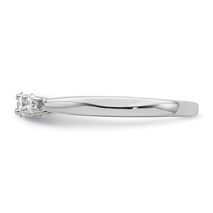 Buy Stylish 14K White Gold 5-Stone Diamond Band Setting - Affordable Elegance-3