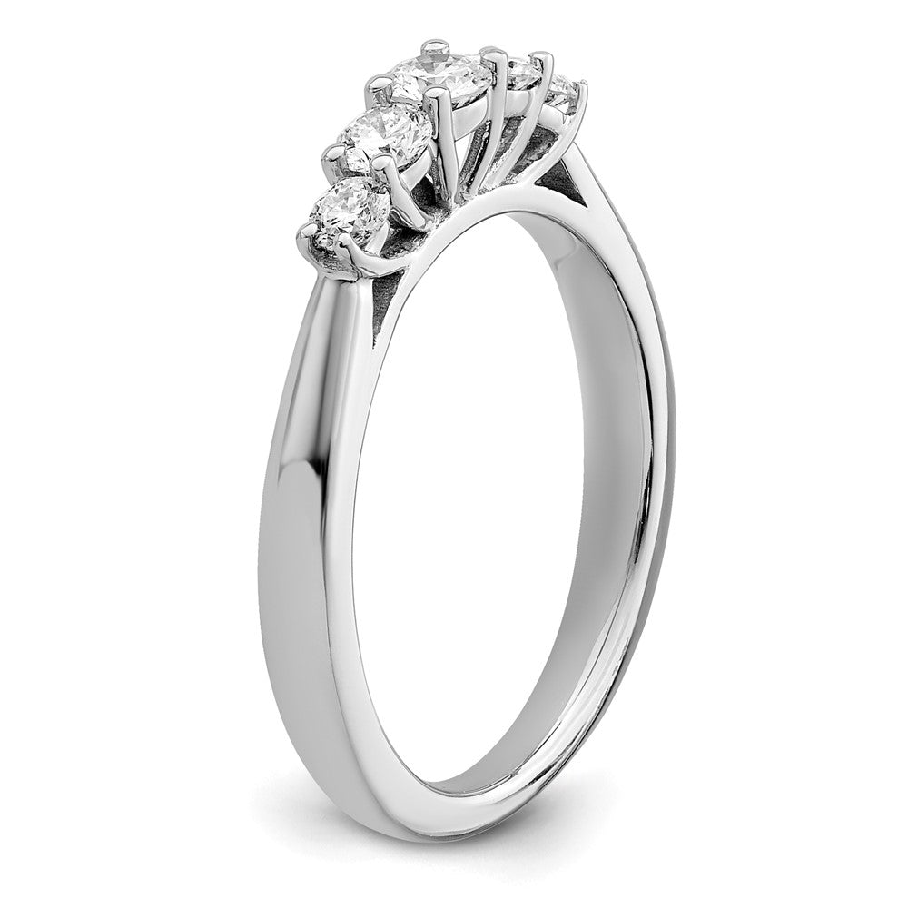 Buy Stylish 14K White Gold 5-Stone Diamond Band Setting - Affordable Elegance