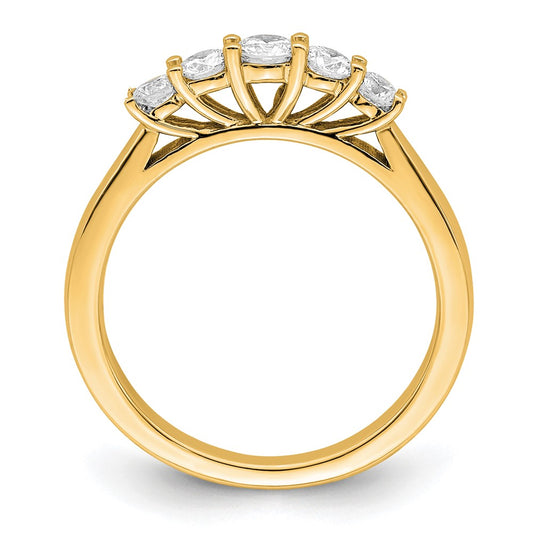 Buy Stylish 14K Yellow Gold Diamond Band Setting - 5-Stone, Prong, Value!