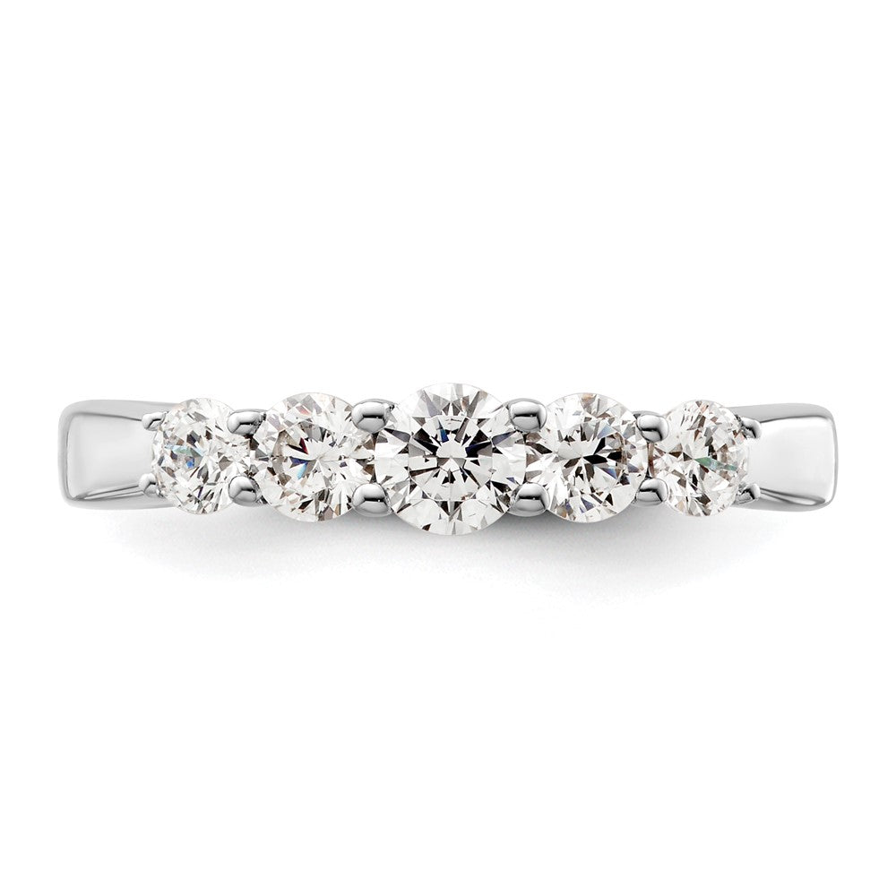 Buy Stylish 14K White Gold 5-Stone Diamond Band Setting - Affordable Luxury!