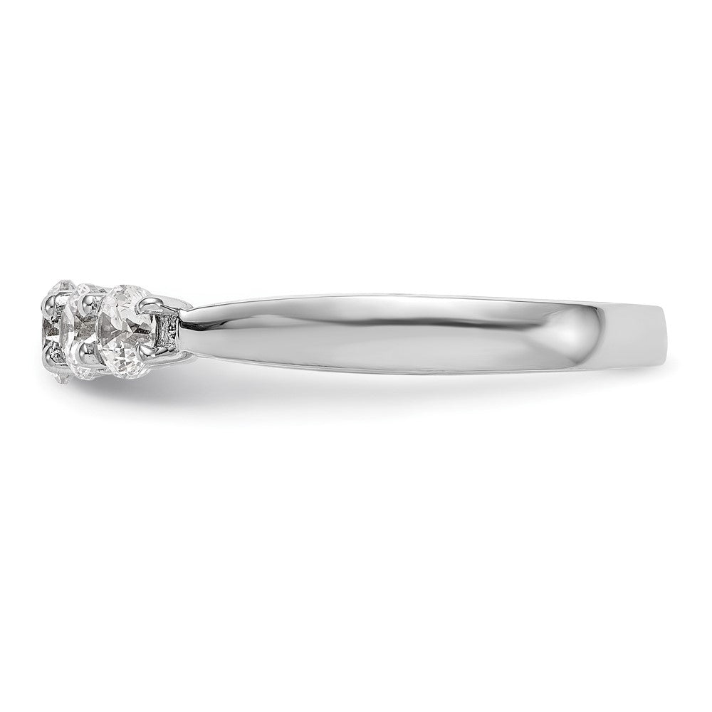 Buy 14K White Gold 5-Stone Band for 4.2mm Round Stone - Stylish 3/4 Carat Setting
