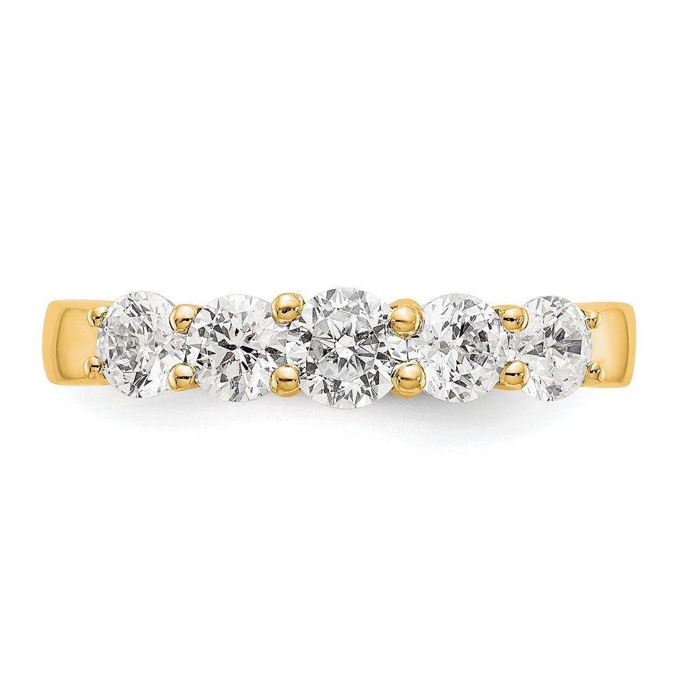 Buy Exclusive 14K Yellow Gold 5-Stone Diamond Band Setting - Stylish and Affordable!