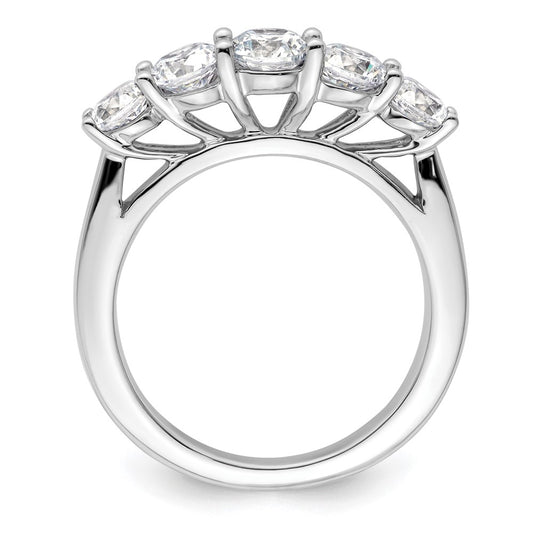 Exclusive 14K White Gold 5-Stone Semi-Mount Band - 1 Carat Total Weight