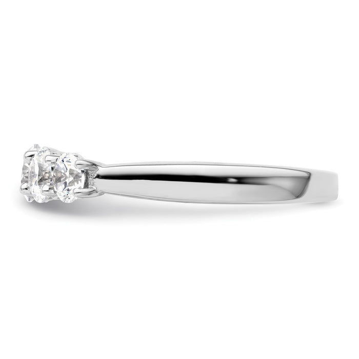 Exclusive 14K White Gold 5-Stone Semi-Mount Band - 1 Carat Total Weight-3