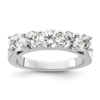 Buy Stylish 14K White Gold 5-Stone Diamond Band Setting - Affordable Luxury!