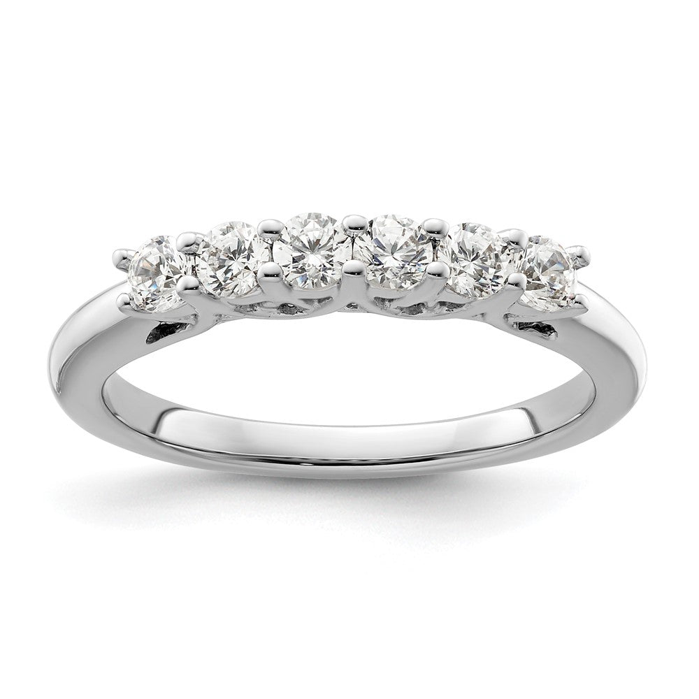 Buy Exclusive 14K White Gold Diamond Band - 1/2 Carat, Stylish 6-Stone Design