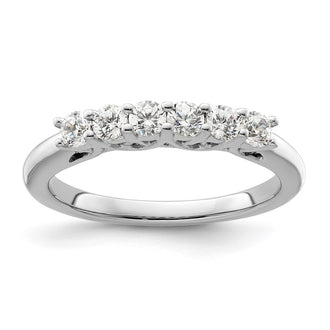 Exclusive 14K White Gold 6-Stone Diamond Band Setting - Affordable Luxury!