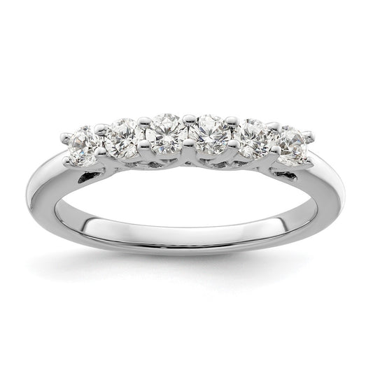 Exclusive 14K White Gold 6-Stone Diamond Band Setting - Affordable Luxury!
