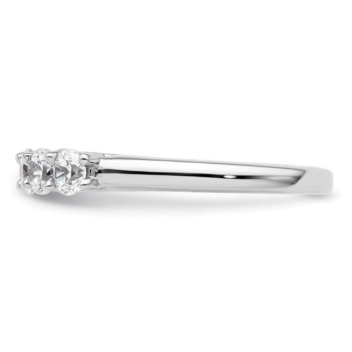 Buy Stylish 14K White Gold 1 Carat Diamond Band - Exclusive 6-Stone Setting-3