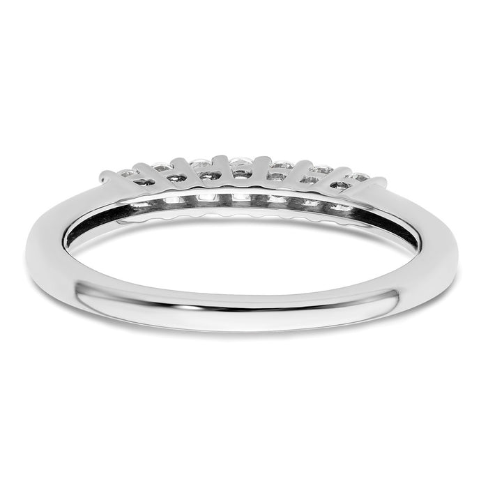 Exclusive 14K White Gold 7-Stone Diamond Band Setting - Stylish & Affordable-5