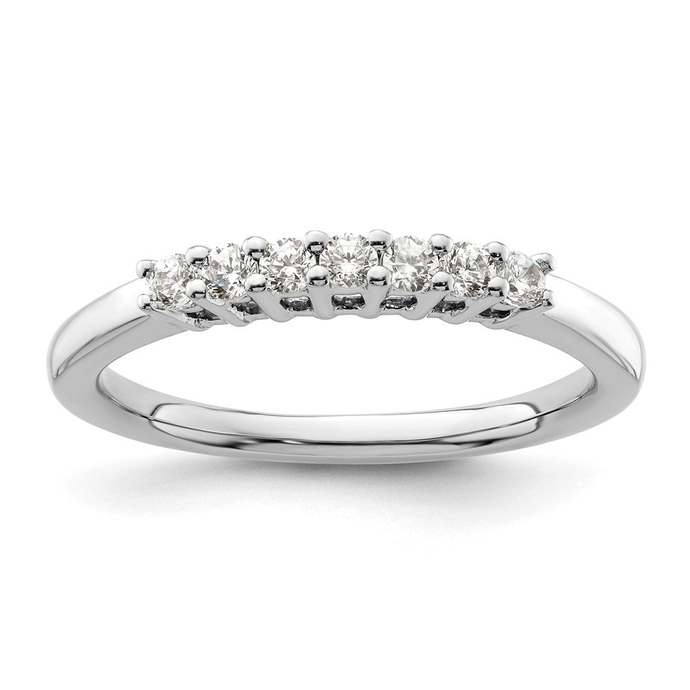 Exclusive 14K White Gold 7-Stone Diamond Band Setting - Stylish & Affordable