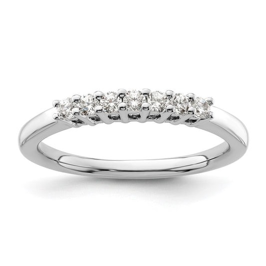 Exclusive 14K White Gold 7-Stone Diamond Band Setting - Stylish & Affordable