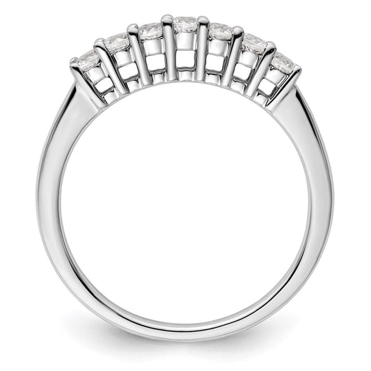 Buy Exclusive 14K White Gold Diamond Band - 1/3 Carat, Stylish 7-Stone Design